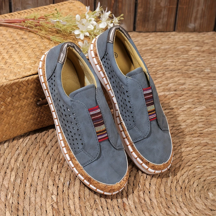 Lunara | Women's Perforated Slip-On Casual Loafers