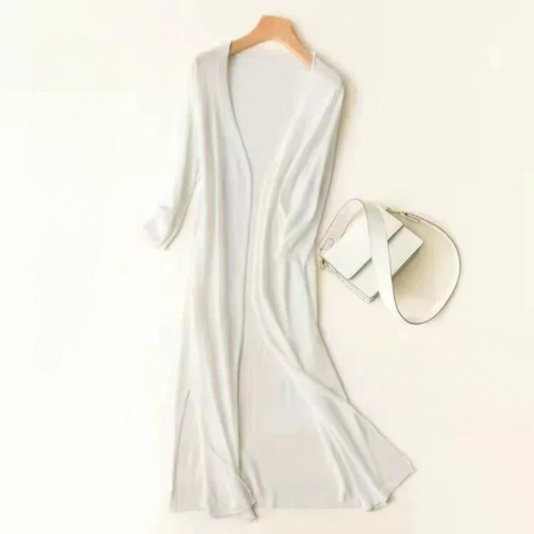 Ivy | Women's Long Lightweight Open Front Cardigan