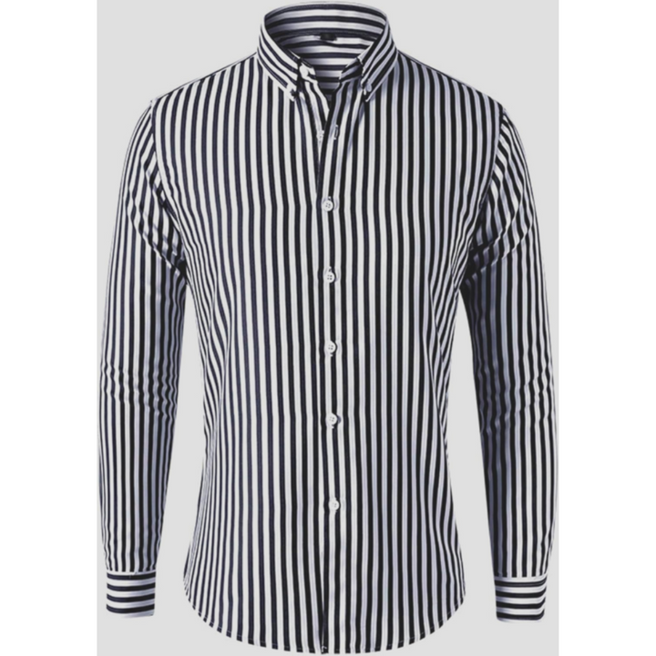 Elian | Men's Striped Long Sleeve Button Shirt