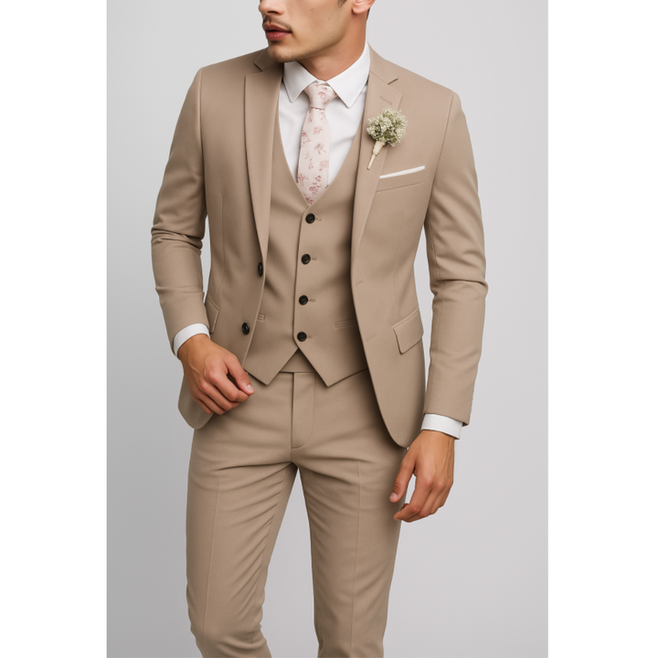 Vincenzo | Men's Tailored Three-Piece Suit Ensemble