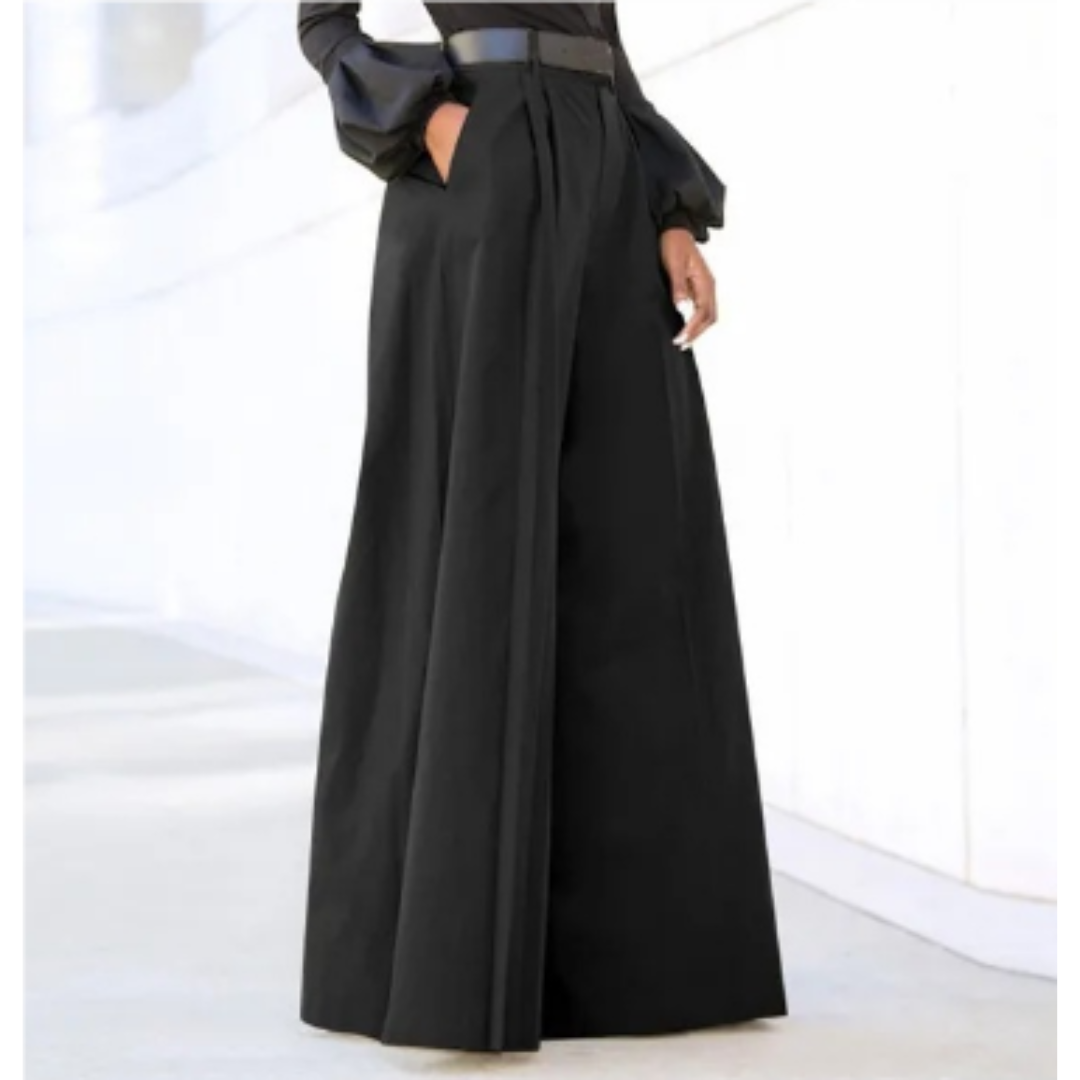 Elina | Women's High-Waist Flowing Palazzo Pants