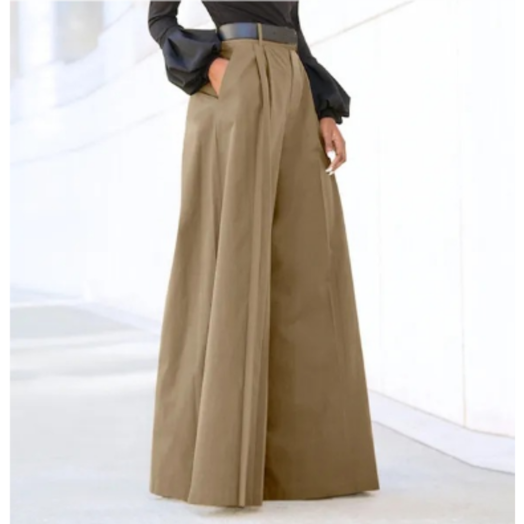 Elina | Women's High-Waist Flowing Palazzo Pants