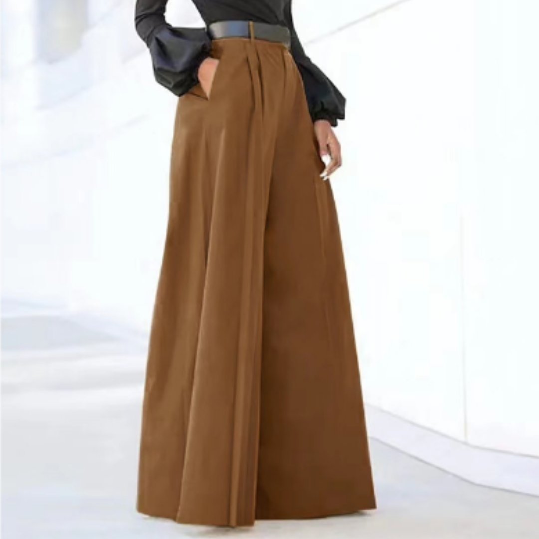 Elina | Women's High-Waist Flowing Palazzo Pants
