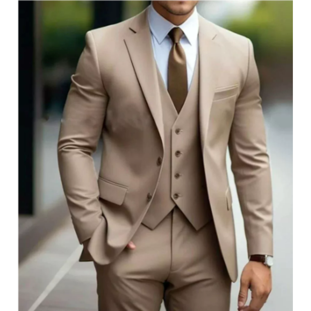 Adrian | Men's Tailored Slim-Fit Three-Piece Suit