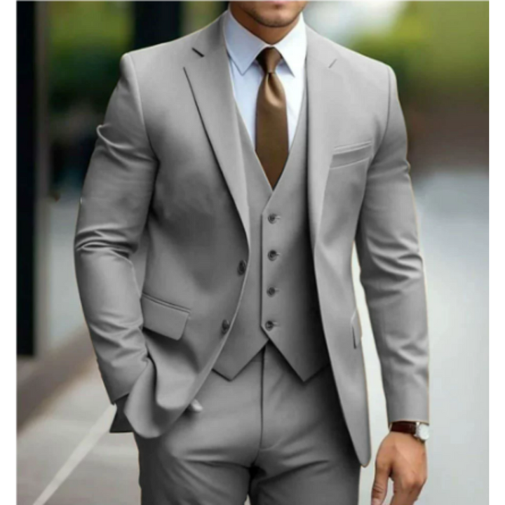 Adrian | Men's Tailored Slim-Fit Three-Piece Suit