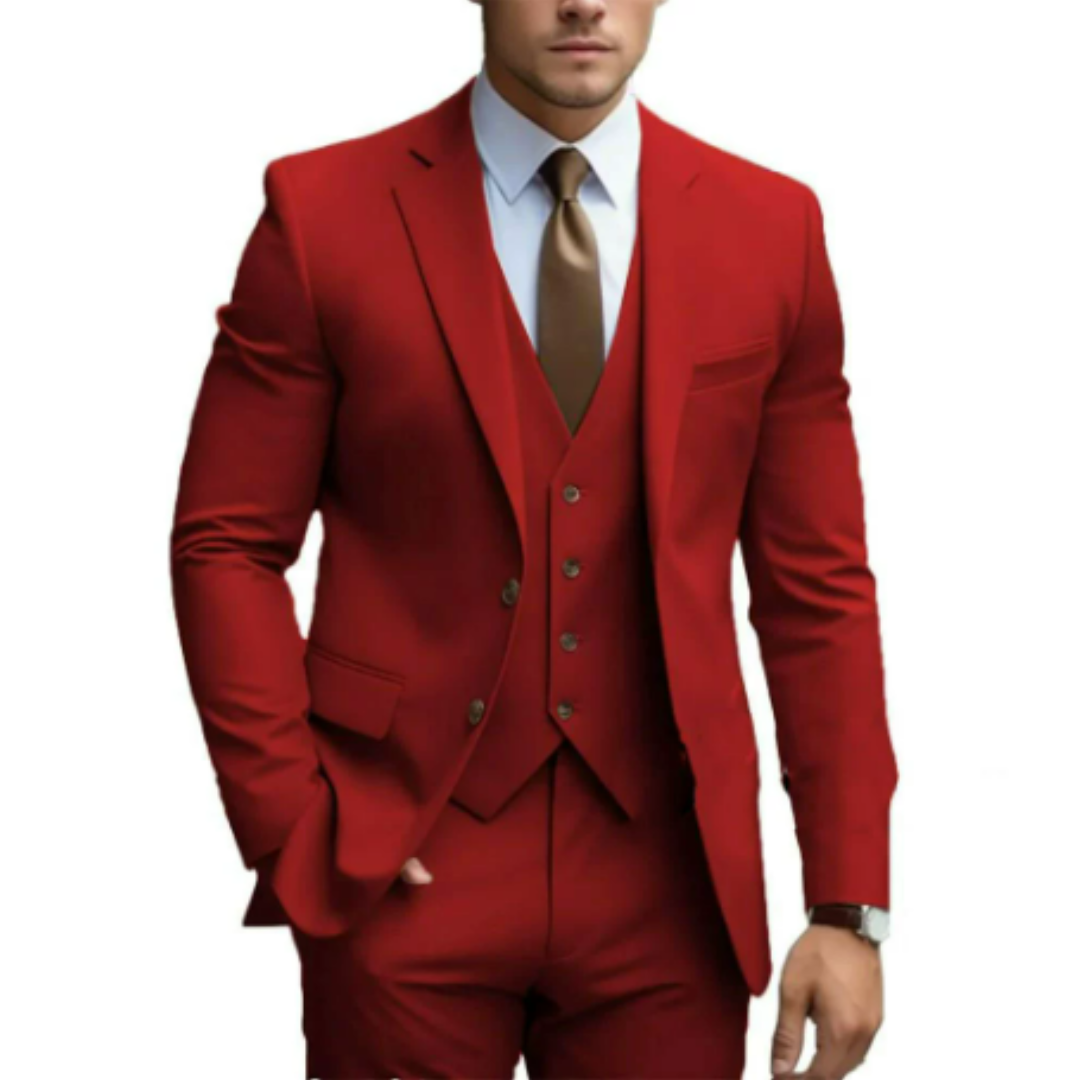 Adrian | Men's Tailored Slim-Fit Three-Piece Suit
