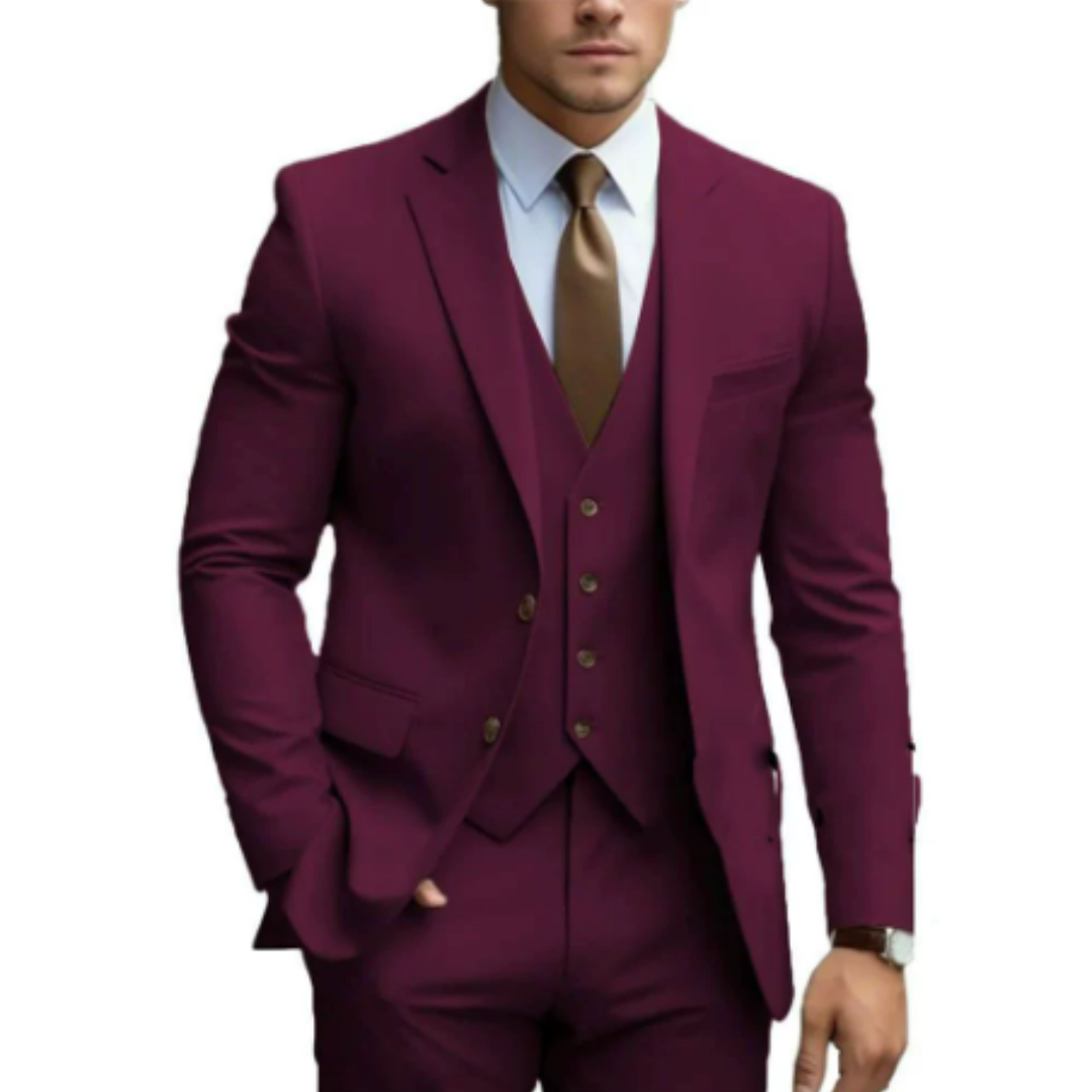 Dominic | Men's Slim Fit Three-Piece Suit