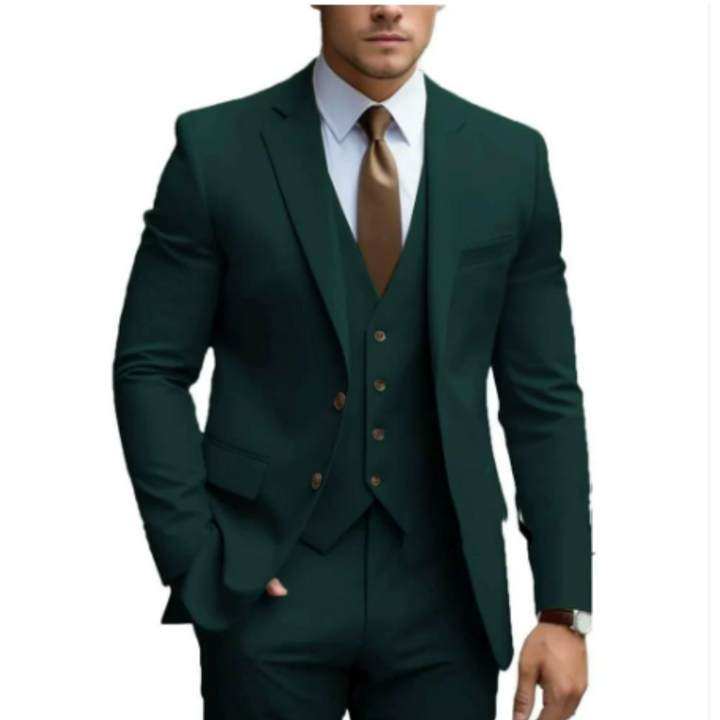 Adrian | Men's Tailored Slim-Fit Three-Piece Suit