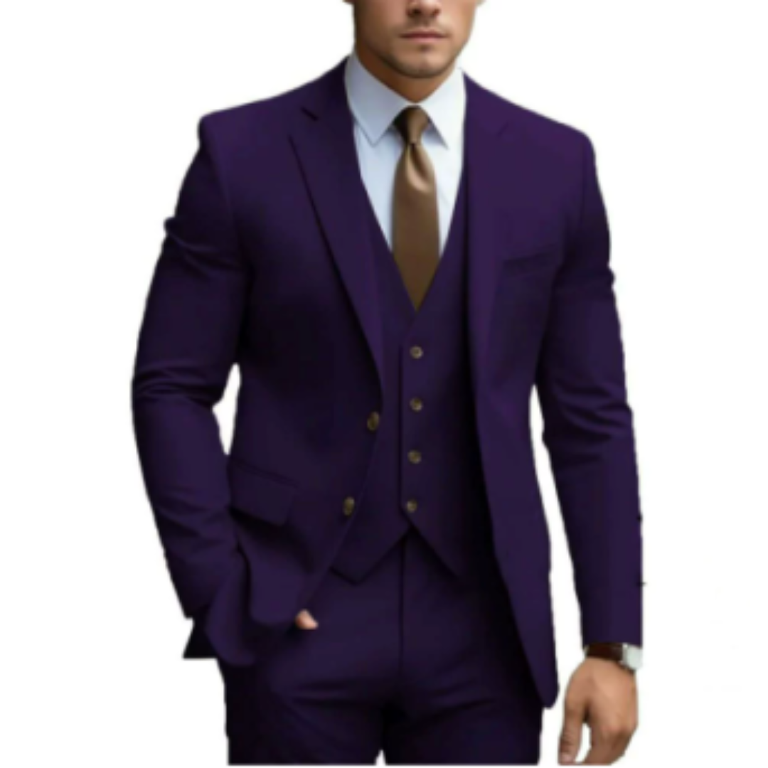 Dominic | Men's Slim Fit Three-Piece Suit