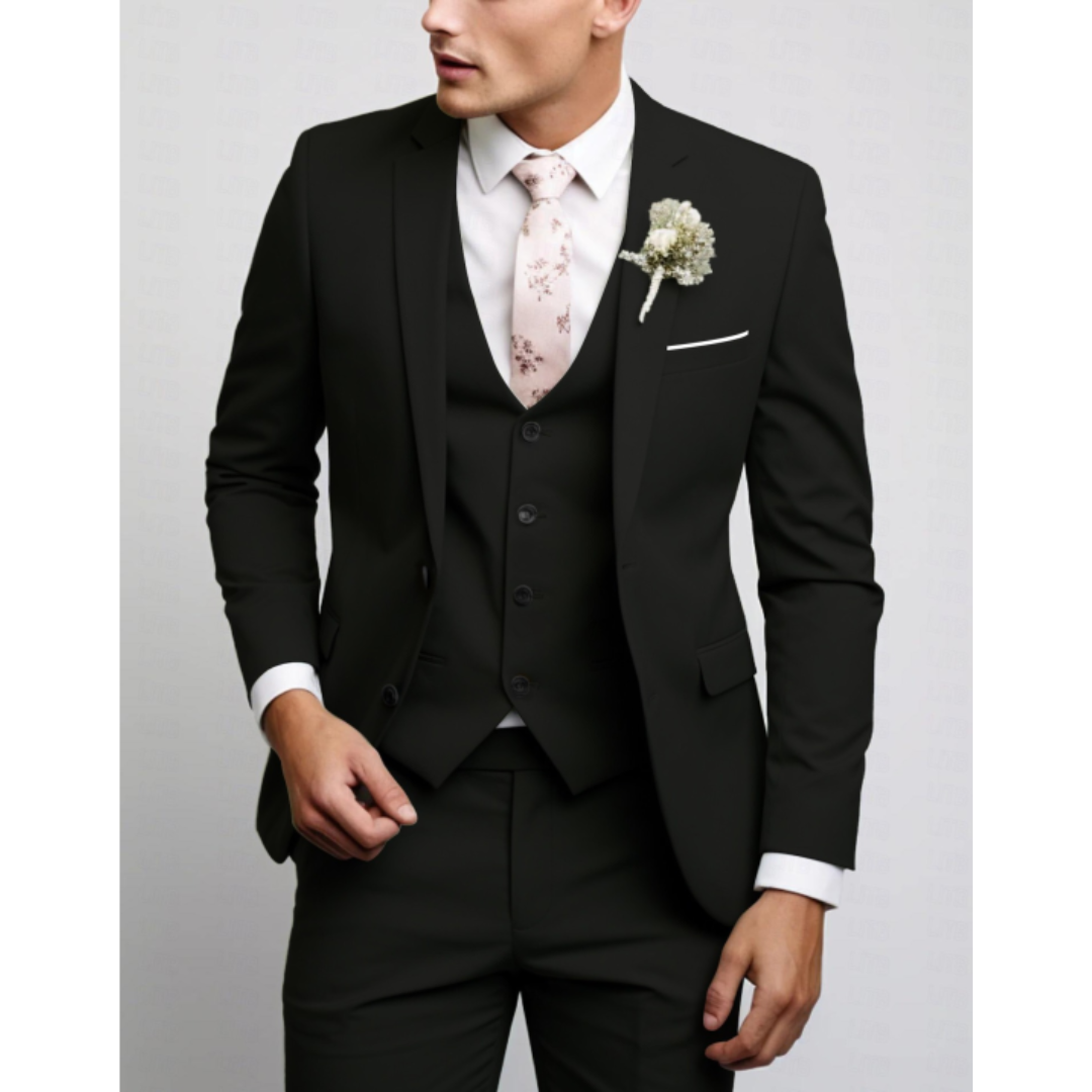 Vincenzo | Men's Tailored Three-Piece Suit Ensemble