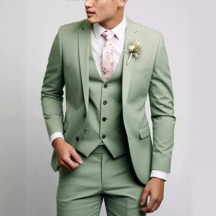 Vincenzo | Men's Tailored Three-Piece Suit Ensemble