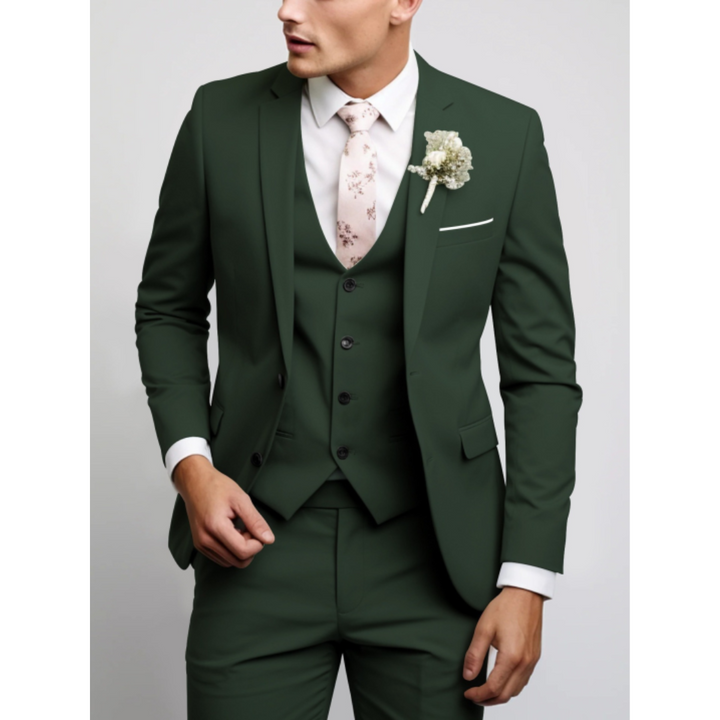 Vincenzo | Men's Tailored Three-Piece Suit Ensemble