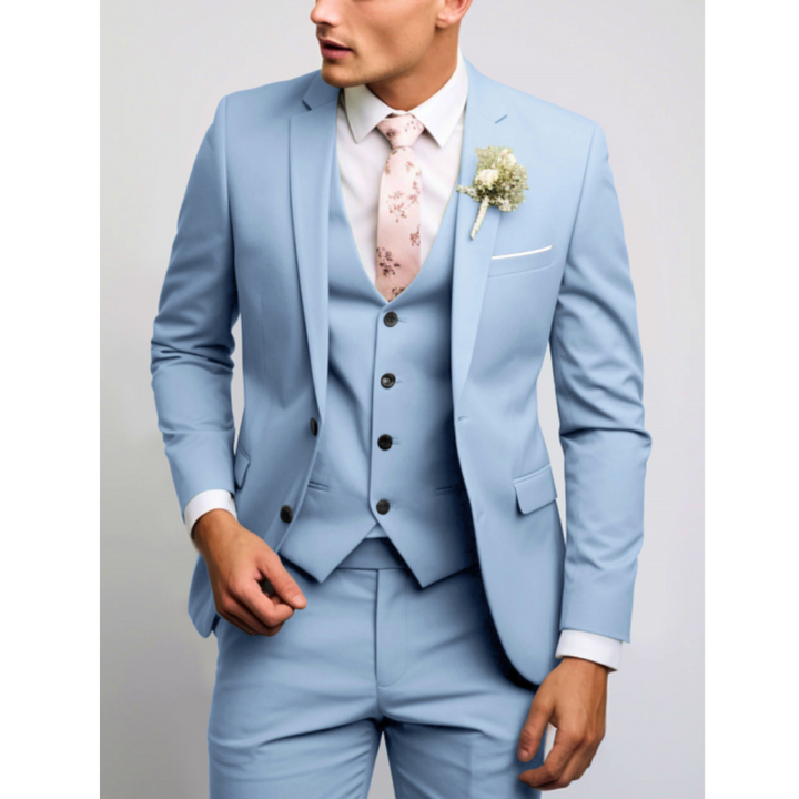 Vincenzo | Men's Tailored Three-Piece Suit Ensemble