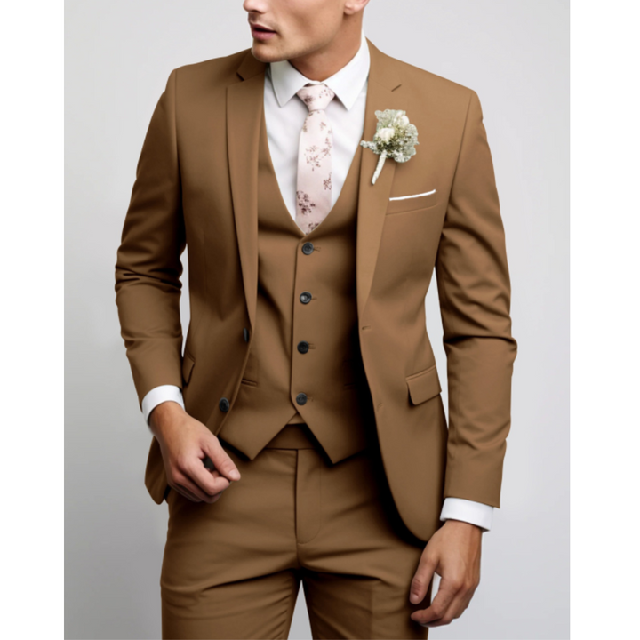 Vincenzo | Men's Tailored Three-Piece Suit Ensemble