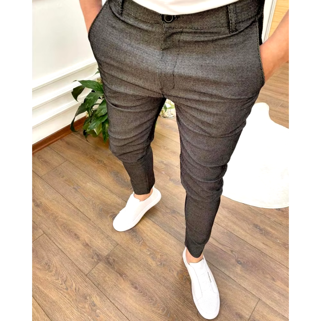 Liam | Men's Slim-Fit Stretch Casual Trousers