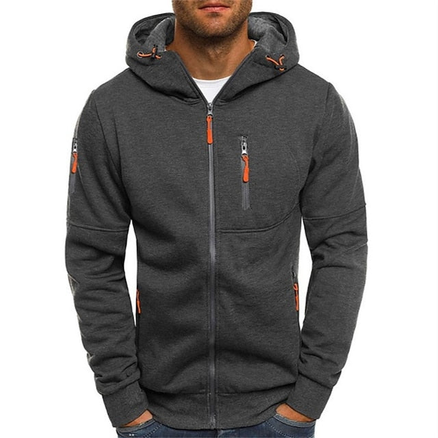 Logan | Men's Zip-Up Hooded Sweatshirt