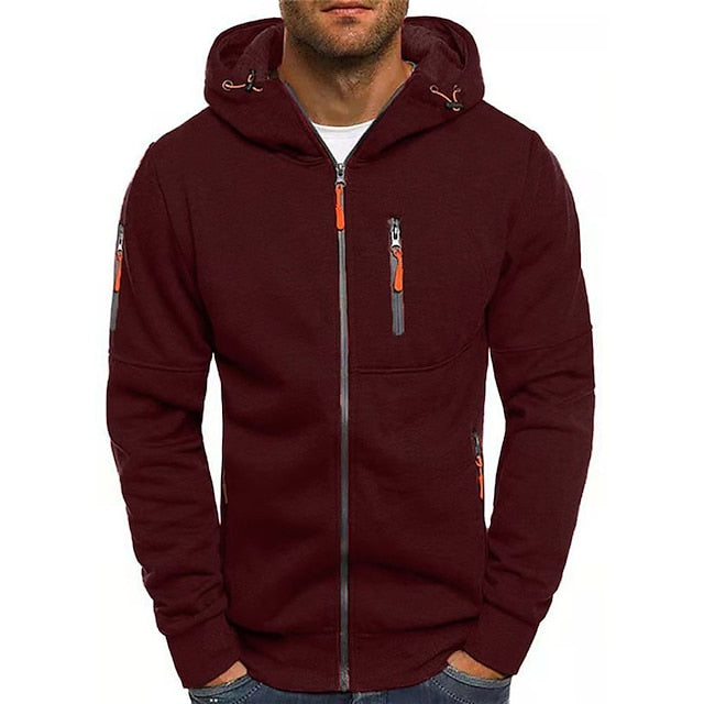 Logan | Men's Zip-Up Hooded Sweatshirt