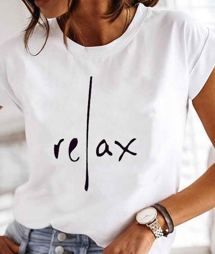 Chloe | Women's Casual Crew Neck Summer T-Shirt