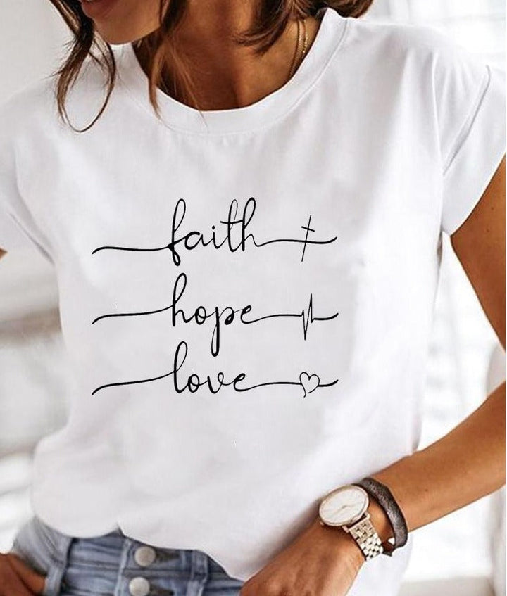 Chloe | Women's Casual Crew Neck Summer T-Shirt