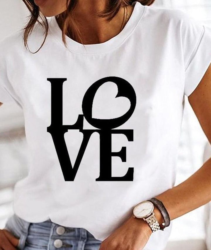 Chloe | Women's Casual Crew Neck Summer T-Shirt