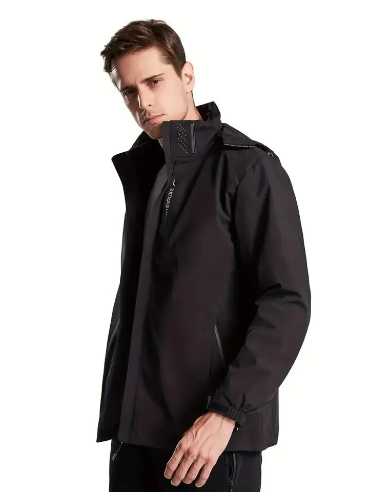 Unisex Waterproof Wind-Resistant Jacket Lightweight Outdoor Raincoat