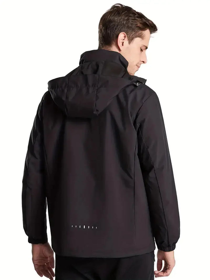 Unisex Waterproof Wind-Resistant Jacket Lightweight Outdoor Raincoat