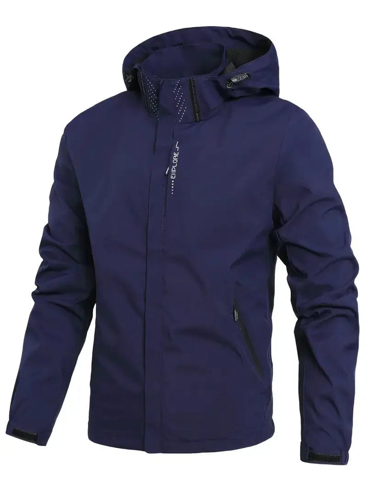 Unisex Waterproof Wind-Resistant Jacket Lightweight Outdoor Raincoat