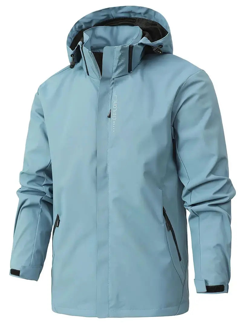 Unisex Waterproof Wind-Resistant Jacket Lightweight Outdoor Raincoat