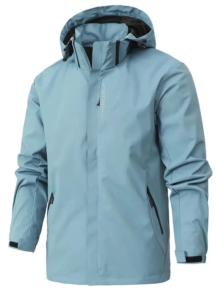 Unisex Waterproof Wind-Resistant Jacket Lightweight Outdoor Raincoat