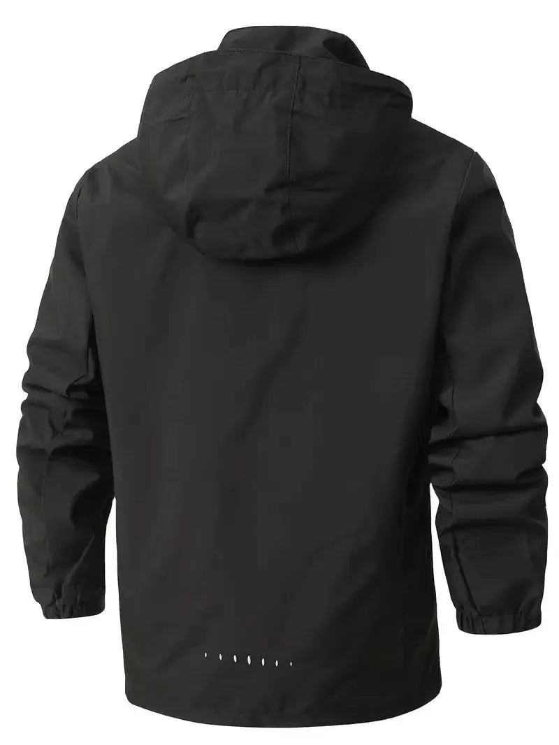 Unisex Waterproof Wind-Resistant Jacket Lightweight Outdoor Raincoat
