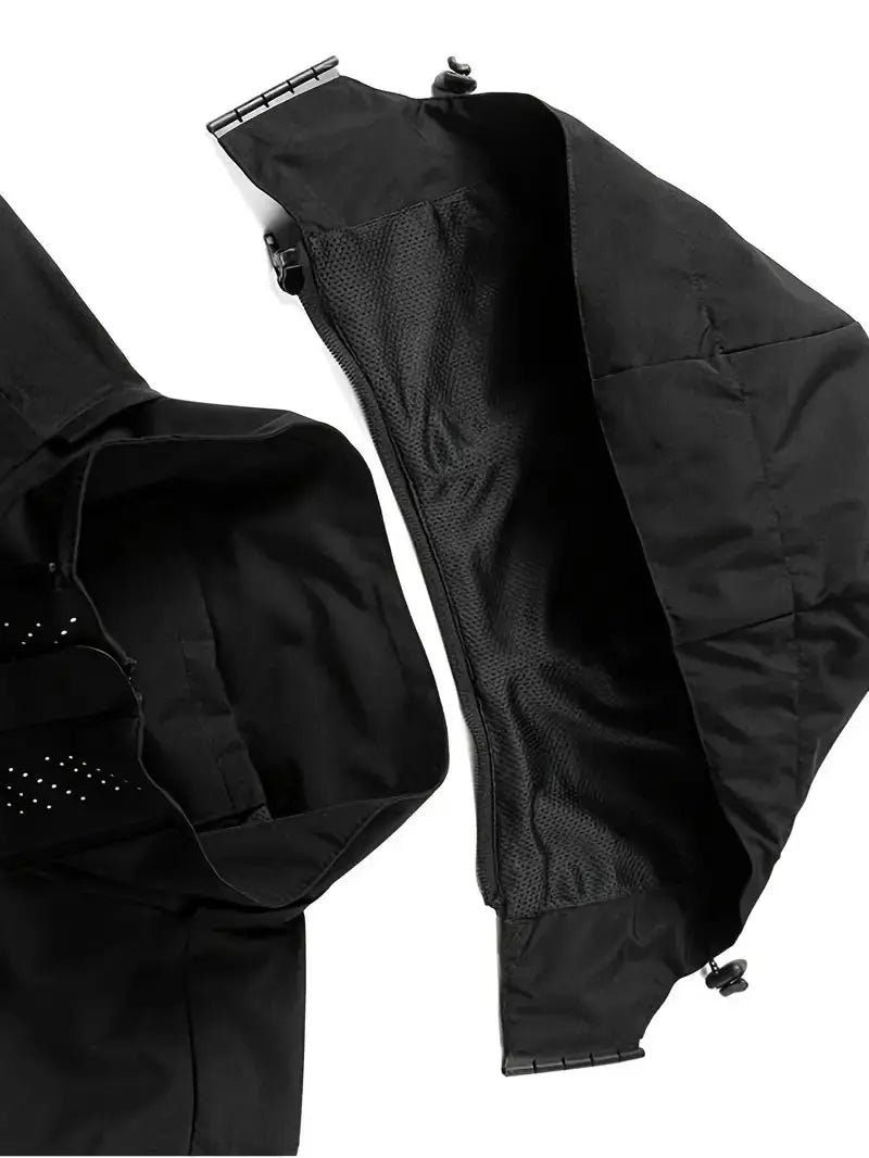 Unisex Waterproof Wind-Resistant Jacket Lightweight Outdoor Raincoat