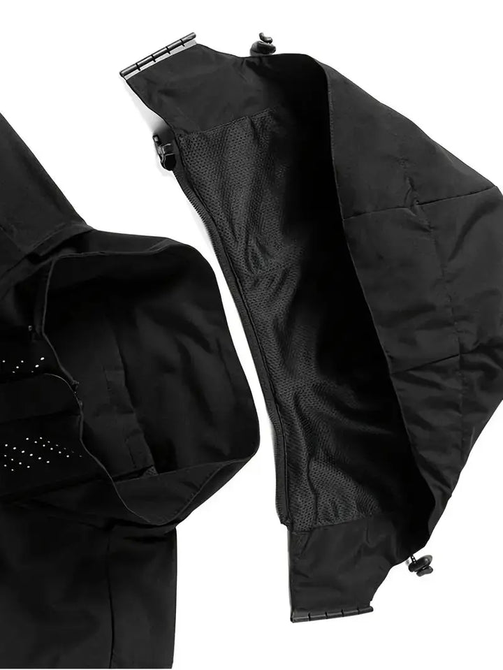 Unisex Waterproof Wind-Resistant Jacket Lightweight Outdoor Raincoat