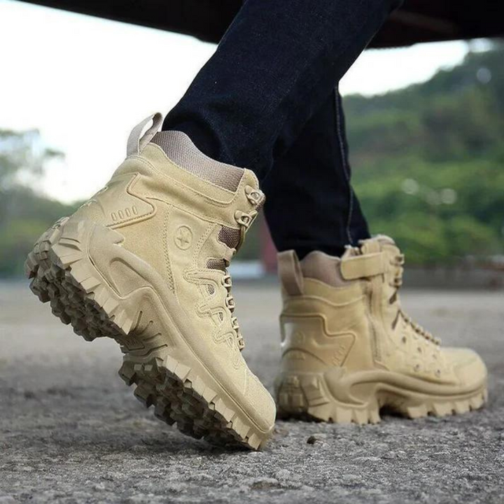 Men's Weather-Resistant Outdoor Boots Lightweight Tactical Hiking Shoes