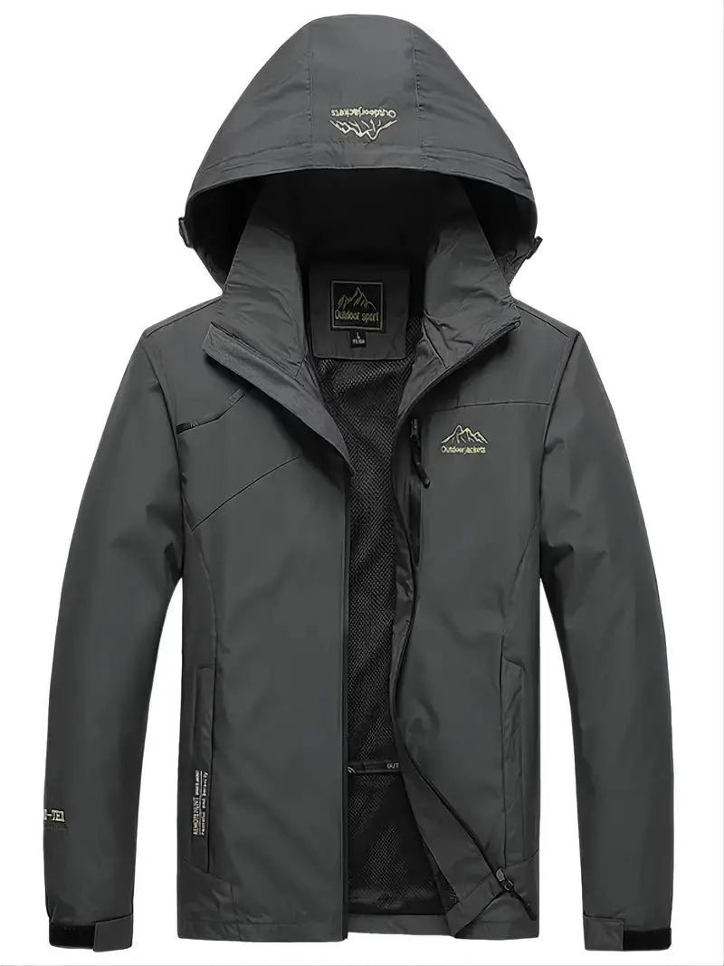 Waterproof Wind-Resistant Outdoor Jacket Breathable Mid Season Coat