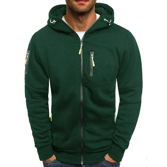 Logan | Men's Zip-Up Hooded Sweatshirt