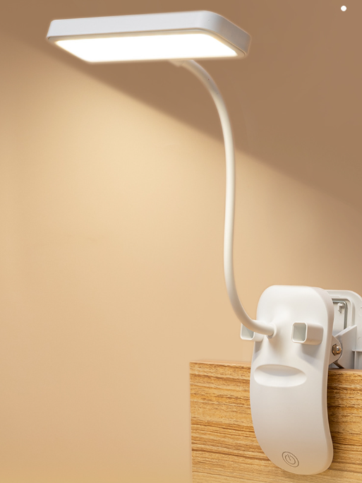 LED Table Lamp with Phone Holder – Adjustable Brightness, Portable & USB Rechargeable for Desk and Bedside Use