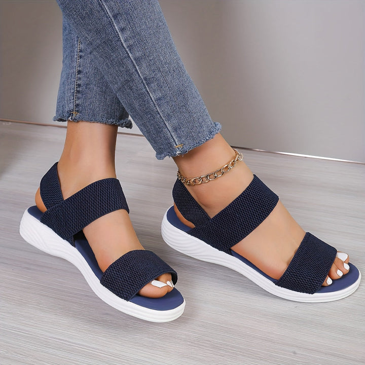Elara | Women's Adjustable Ankle Strap Open Toe Sandals