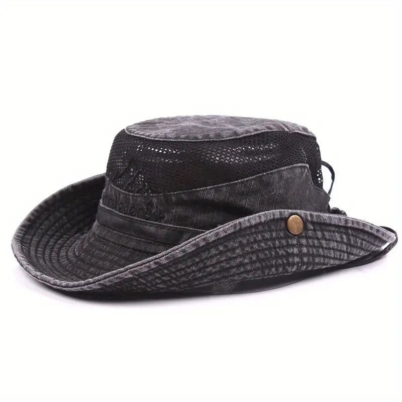 Unisex Adjustable Sun Hat Cotton Lightweight UV-Protection