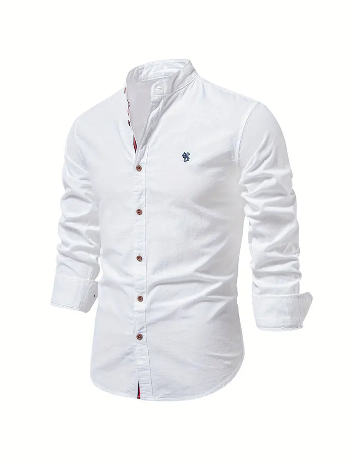 Soren | Men's Stand Collar Button-Up Casual Shirt