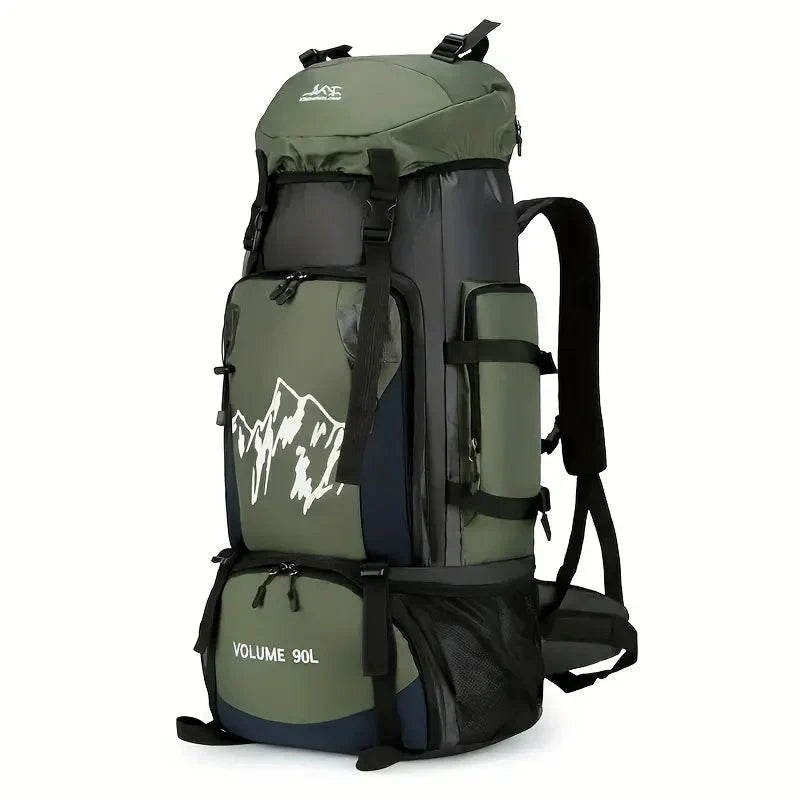 90-Litre Waterproof Hiking Backpack High-Capacity Travel Camping Pack