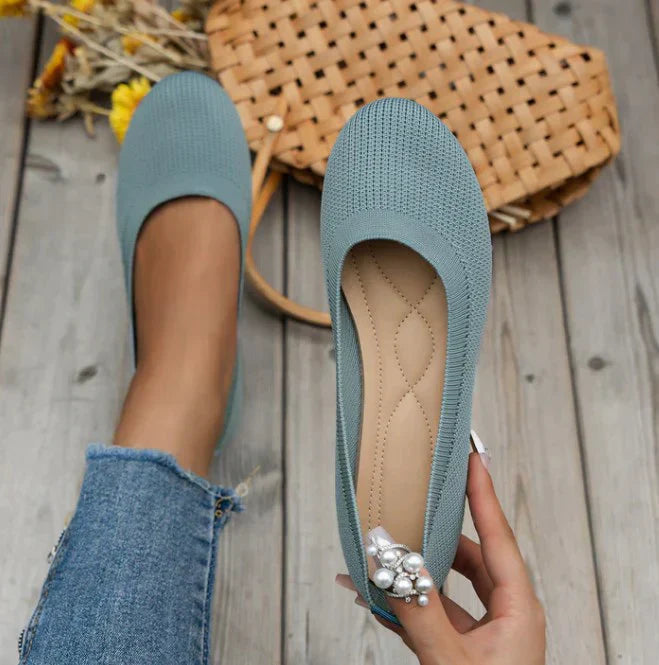 Maren | Women's Knit Ballet Flats Slip On Shoes