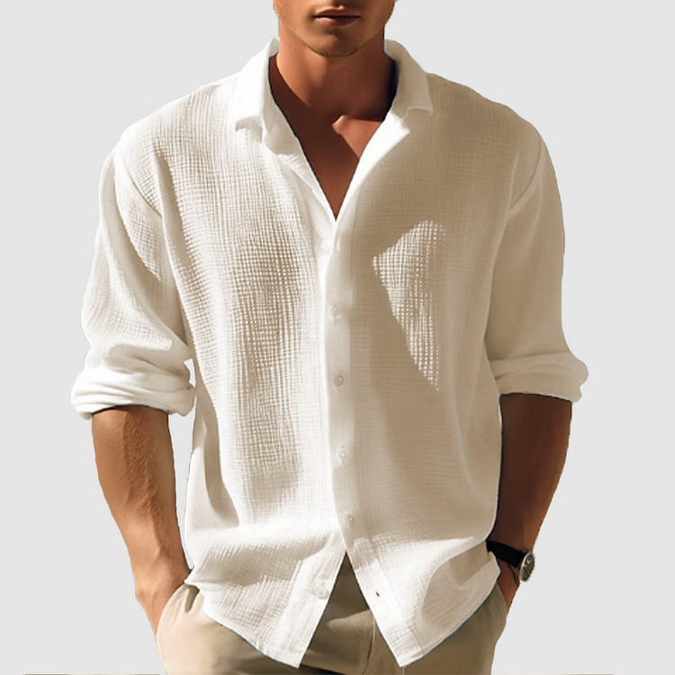 Julian | Men's Lapel Collar Button Down Shirt
