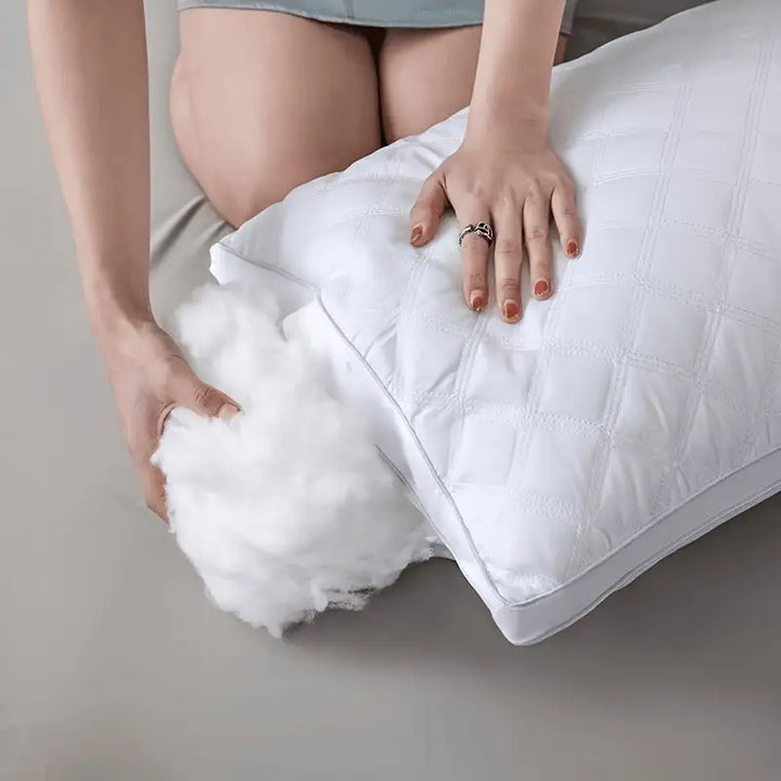 Bed Pillows Set of 2 Hypoallergenic – 3D Fill, Cervical Support & Breathable Cover for Comfortable Sleep