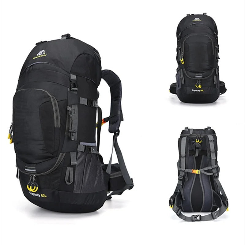 60-Litre Waterproof Hiking Backpack High-Capacity Outdoor Travel Pack