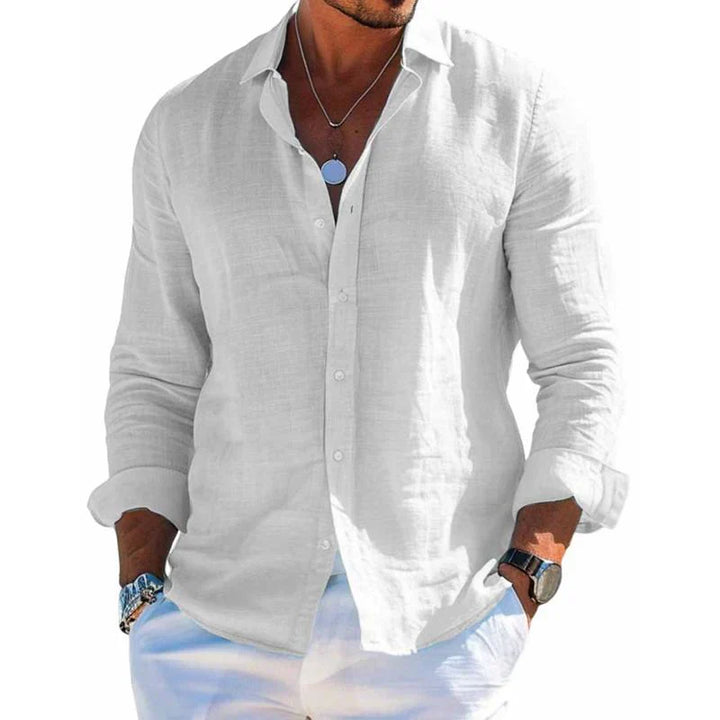 Noah | Men's Classic Linen Button Down Shirt