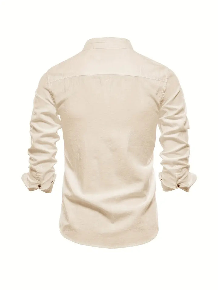 Soren | Men's Stand Collar Button-Up Casual Shirt