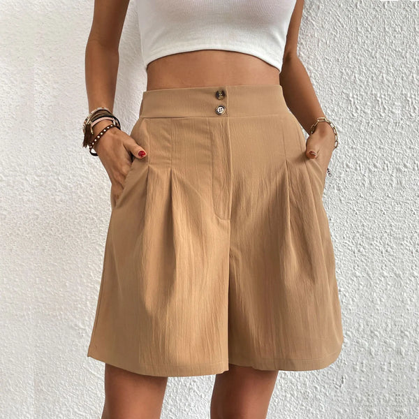 Vera | Women's High Rise Tailored Bermuda Shorts