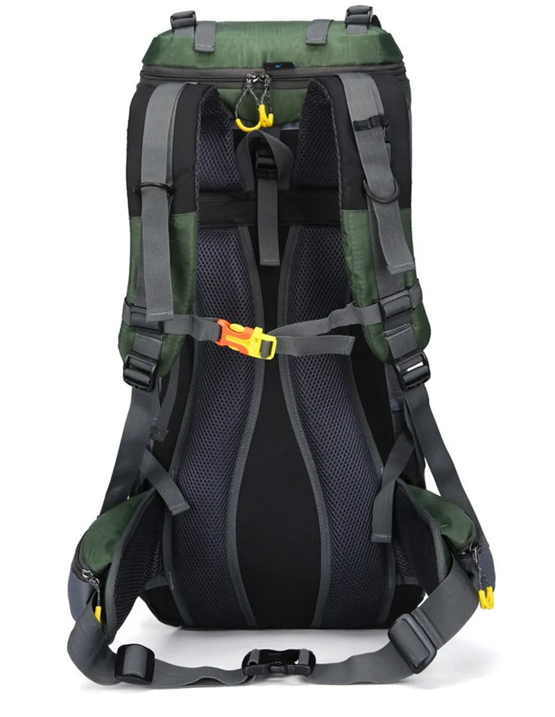 60-Litre Waterproof Hiking Backpack High-Capacity Outdoor Travel Pack