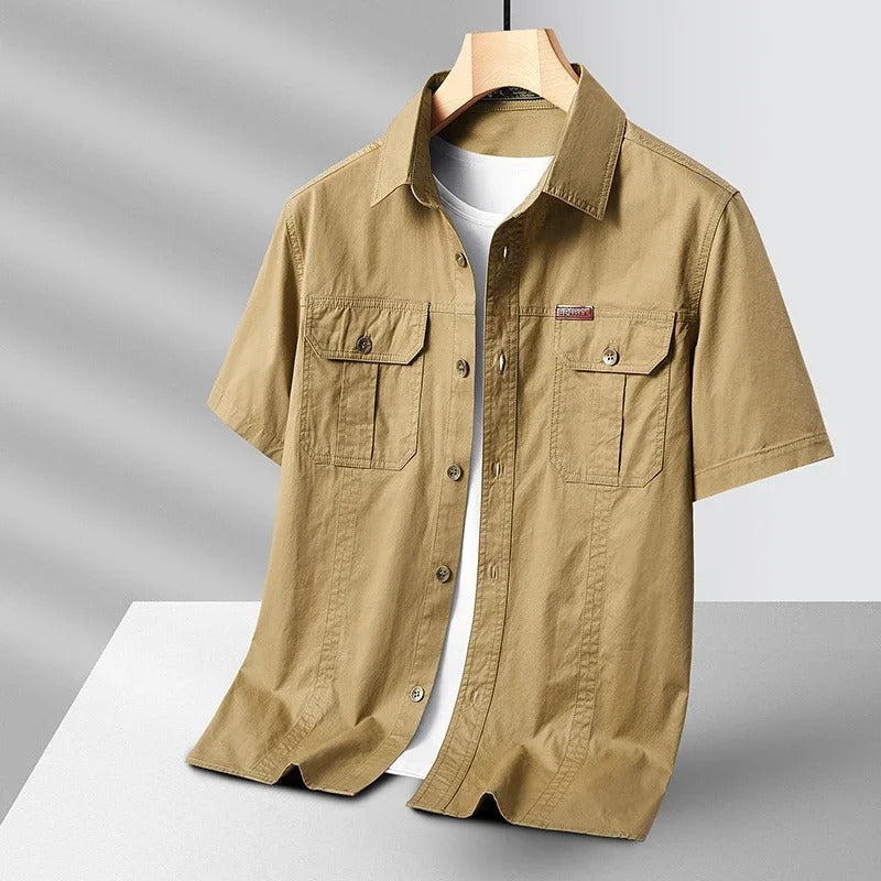 Brennan | Men's Utility Button-Up Pocket Cargo Shirt