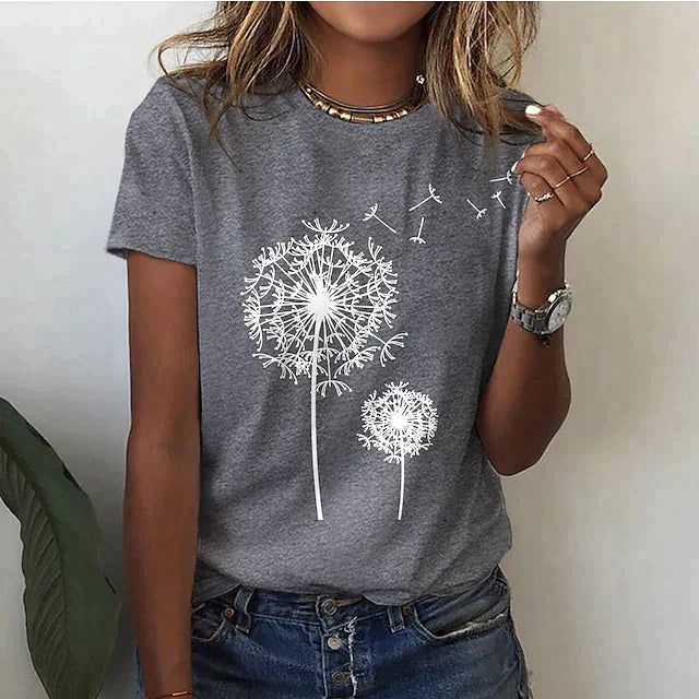 Riley | Women's Casual Crew Neck Graphic Tee Shirt